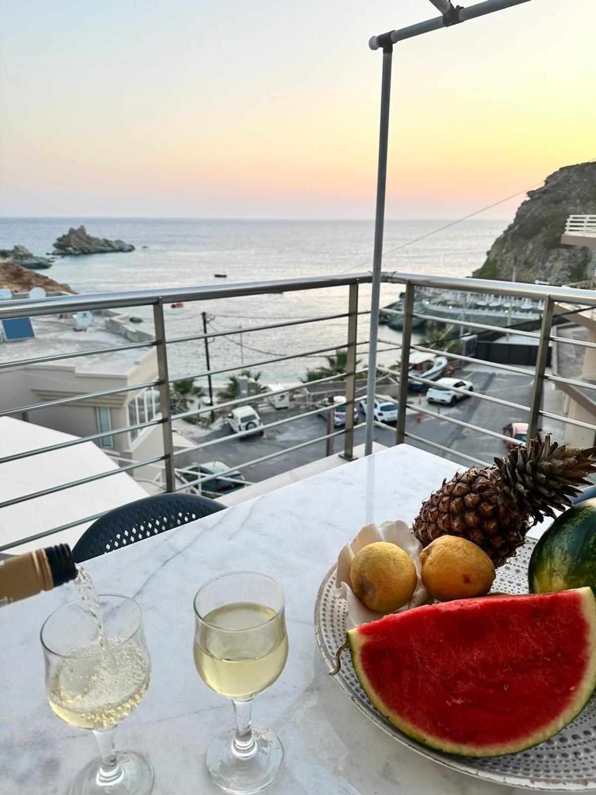 Popis Sea View Apartments Agia Pelagia  Ngoại thất bức ảnh