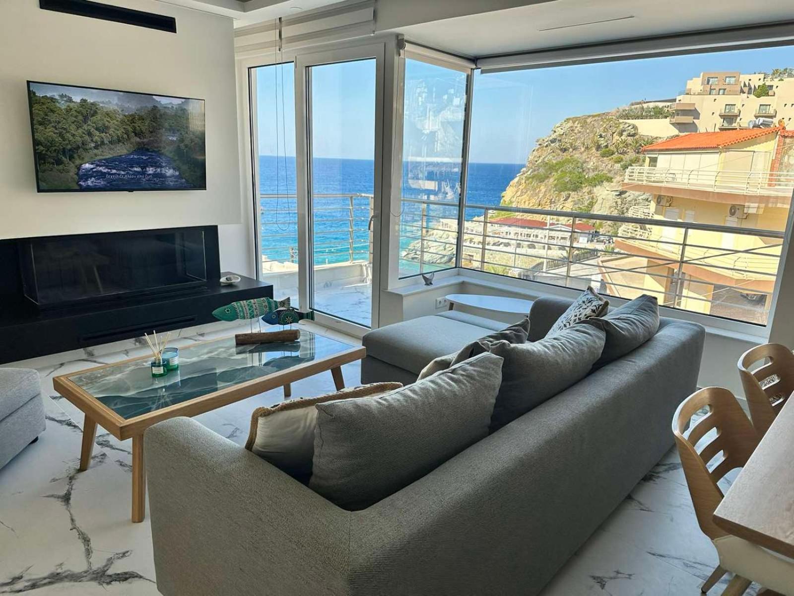 Popis Sea View Apartments Agia Pelagia  Ngoại thất bức ảnh