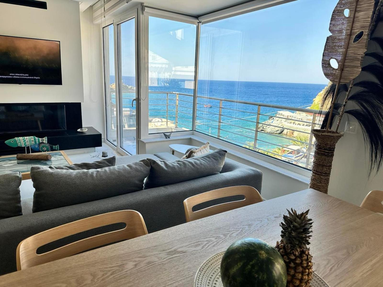 Popis Sea View Apartments Agia Pelagia  Ngoại thất bức ảnh