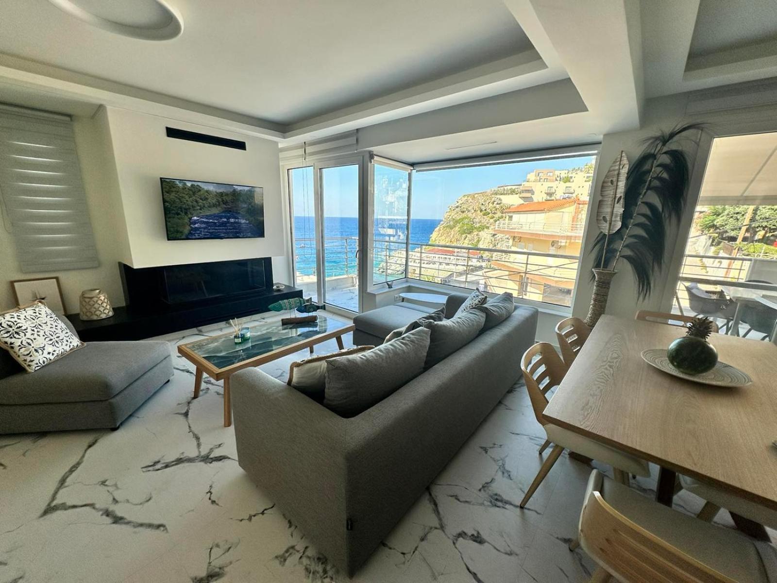 Popis Sea View Apartments Agia Pelagia  Ngoại thất bức ảnh